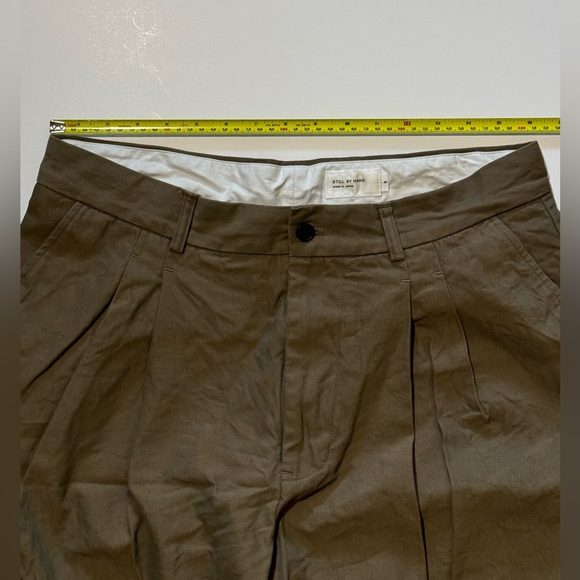 STILL BY HAND deep tuck pressed pant olive size L (34) - Picture 5 of 8